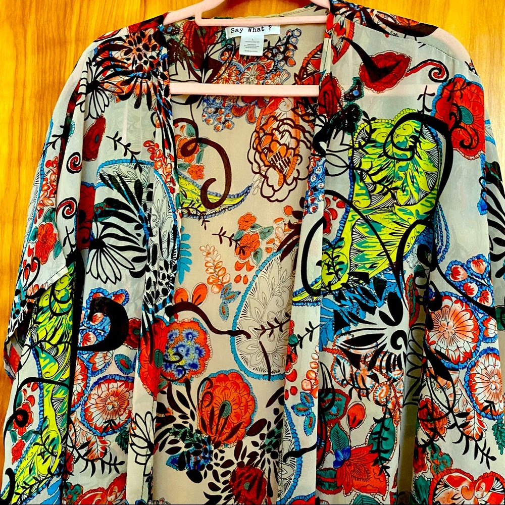 Floral Print Cover Up